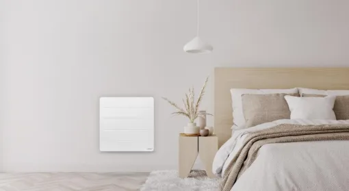 Installation d'un radiateur Nirvana ATLANTIC connecté - à Pornichet, Guérande, GUIHO PLOMBERIE